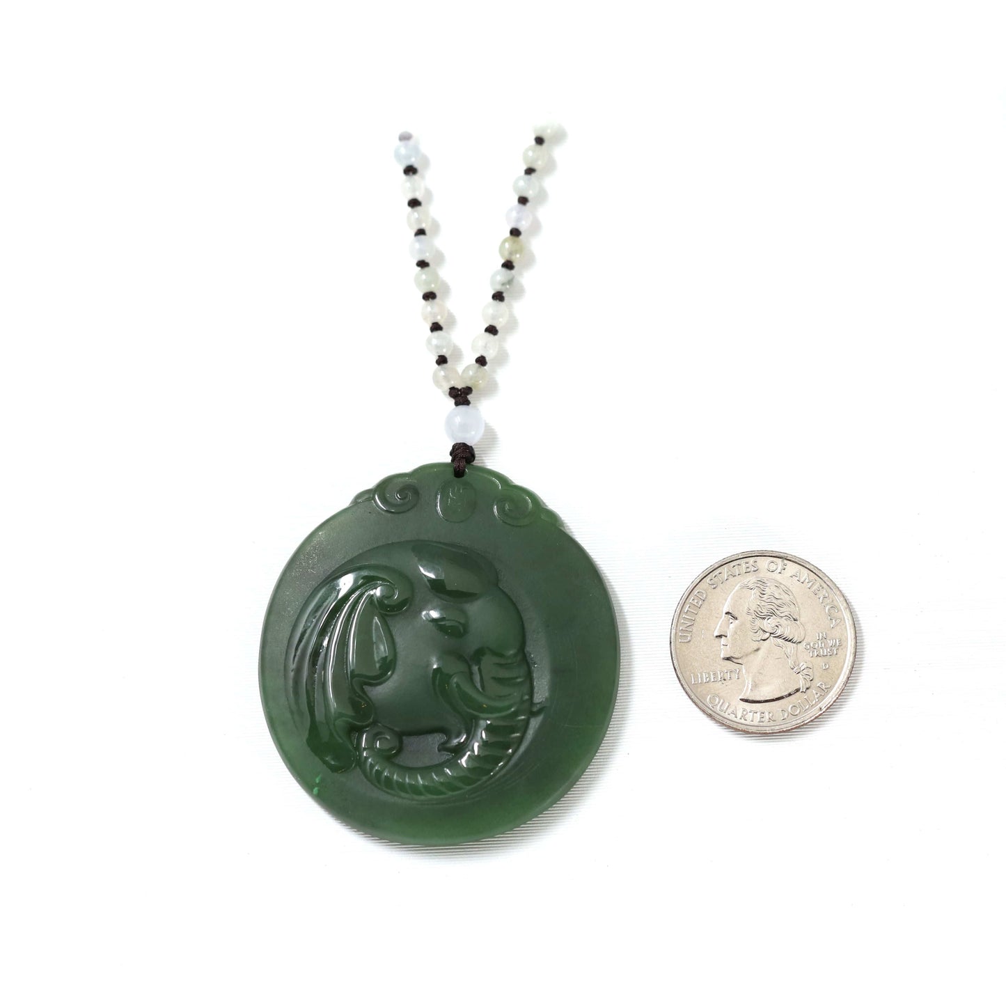 Good Fortune Chinese Green Jade Necklace Sterling Silver or 18K Gold  Emerald Candy Jade Circle Pendant Jade Jewelry Gift,wealth Necklace - Etsy